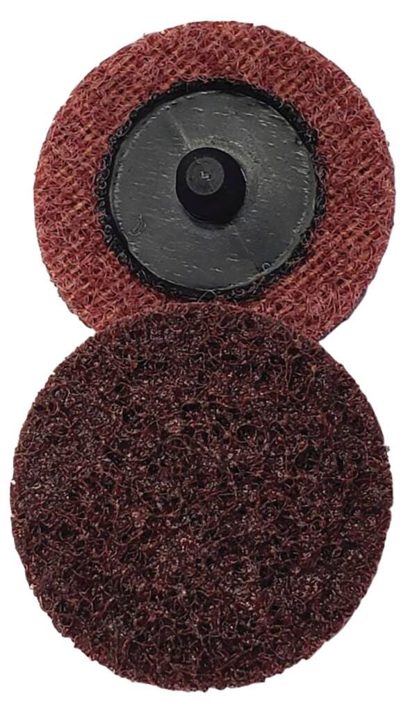 Glit/Gemtex Medium Grade Surface Preparation Disc, 2 in Dia, Maroon, Pack of 50 1048775